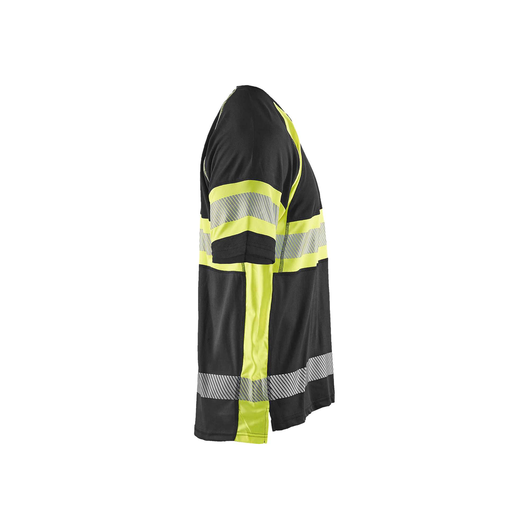 BLAKLADER 33371051 HI VIS T SHIRT Hi Vis Reflective Short Sleeve Work T-Shirt MEN - 100% Polyester